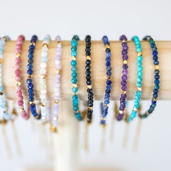 Bracelets Bundle of 2 Phoenix Turquoise Beaded Bracelets Stacking Bracelets - Picture 7 of 7